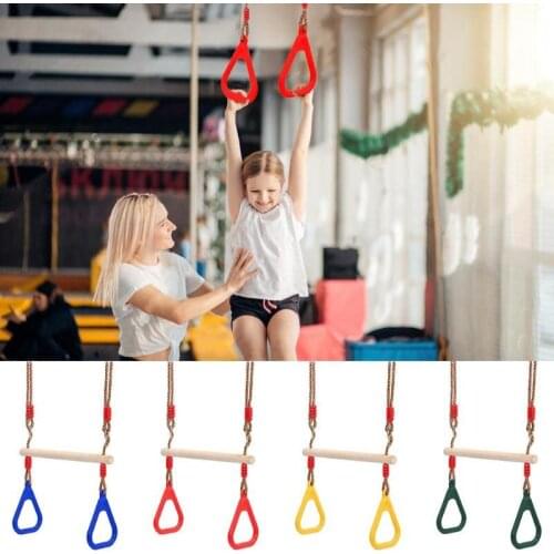 Children Outdoor Swing Rings Children Rings Swing Playground Flying Gym Rings Flying Pull Up Ring Garden Sports Fitness Toys