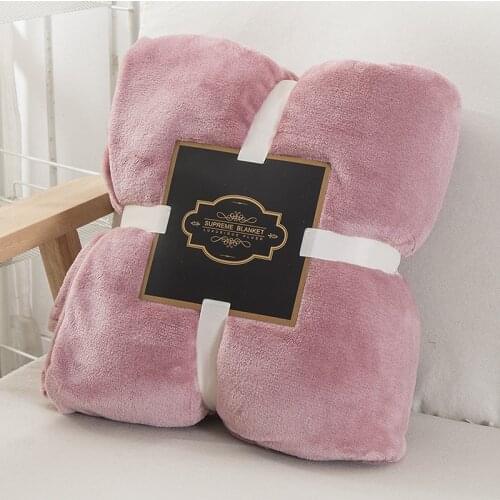 Flannel Blanket Macaroon Coral Fleece Nap Blanket Fluffy Blankets for Beds Soft Blanket Weighted Blanket