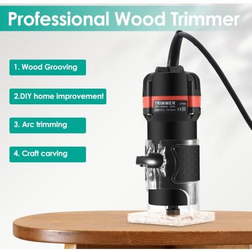 Router Milling Cutter Set Wood Trimmer Wood Slotting Machine Arc Trimming Cutting Carving Process Carving Wood Router Power Tool