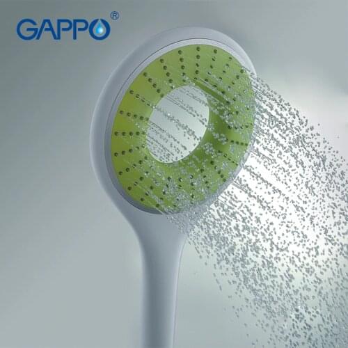 Gappo 1Pc Top Quality A Way Round hand shower heads bathroom accessoriess ABS in chrome Plated water saving shower head G09