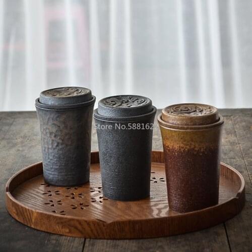 Ceramic tea mugs with filters chinese coffee cup tea cup drinkware 240ml