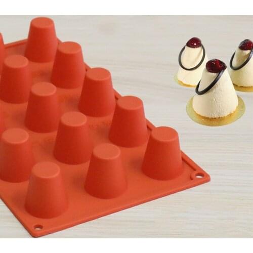 Cone Silicone Mold Mousse Cake Mold Baking Utensils Cylindrical Soap Mold Chocolate Mold Fondant Molds Cake Decoration