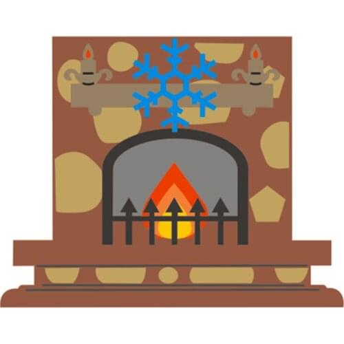 Metal Fireplace set paper die cutting dies for Scrapbooking/DIY Easter wedding Halloween Easter card