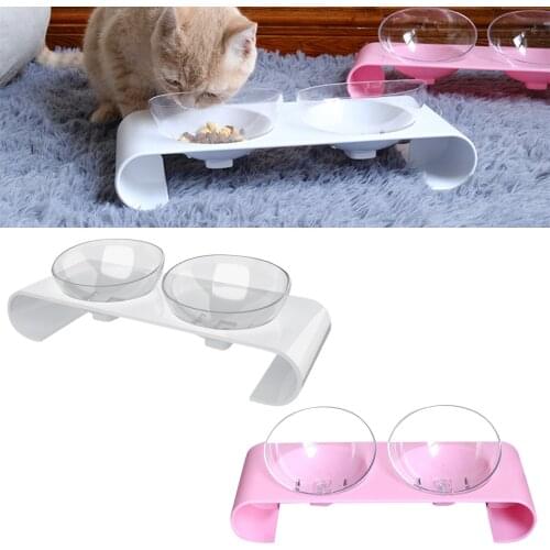 Cat Bowl Water Dispenser Water Storage Pet Dog Cat Food Bowl Food Container Double Bowl Pet Waterer Feeder Food Container Dish