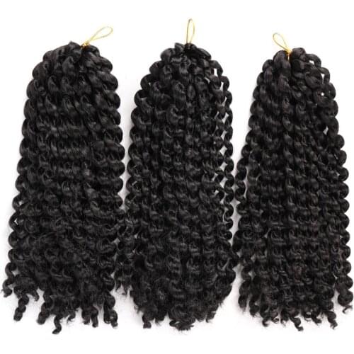 MODERN QUEEN Soft Passion Twist Hair 14 inch Pre Looped Curly Synthetic Crochet Braids Hair Synthetic Braiding Hair Extensions