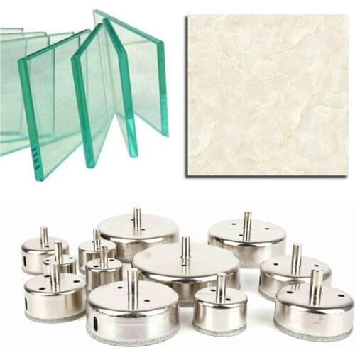 Diamond Drill Bit Set Coated Bit Glass Tile Marble Granite Ceramic Durable Quick Hole Opener Clean Precise Power Tools TSLM1