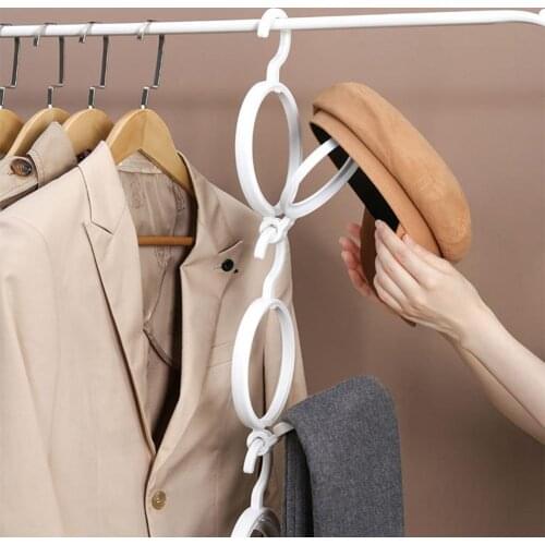 5PCS Wall Mount Hat Holder Rack Storage Display Behind Doors Scarf Bag Hooks Hangers Shelf Home Rack Organizer Accessories