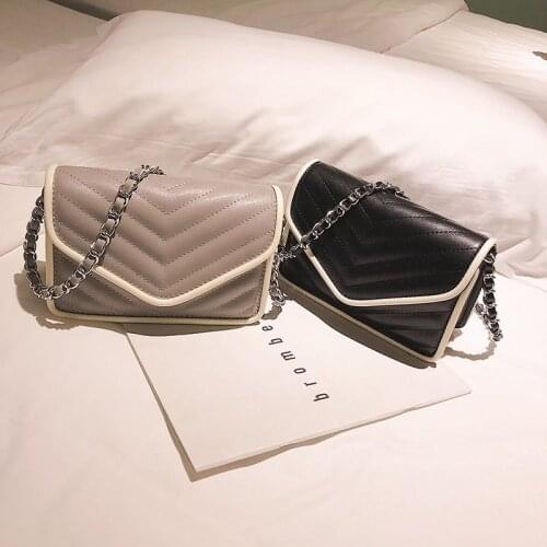 Chain Design New Mini PU Leather Flap Bags For Women 2020 Summer Lady Shoulder Handbag Female Fashion Cross Body Bag