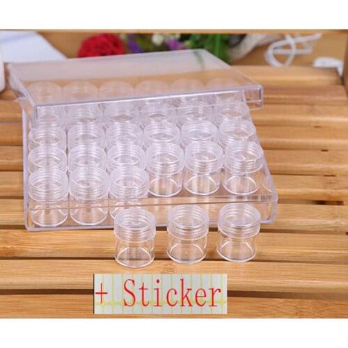 30/60/90/120 Slots Adjustable Transparent Diamond Painting Accessory Tools Jewelry Storage Box Case Cross Stitch Tools Organize