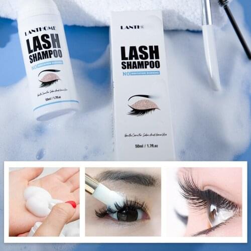 Eye Lashes Foam Cleaner Eyelash Makeup Remover Shampoo No Stimulation Makeup Clean Detergent Care Accessories Tools