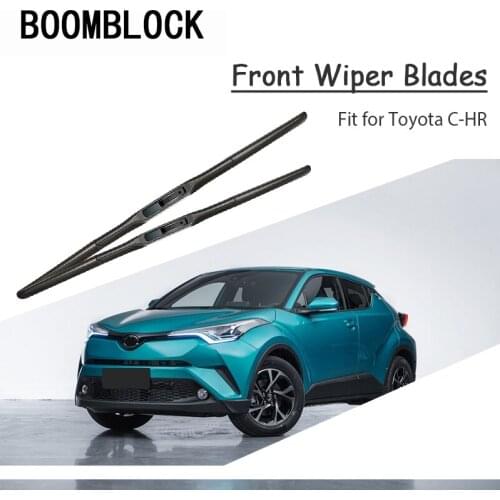 Car Windshield Rubber Front Wiper Blades Arm Kit For Toyota C-HR 2017 2018 Windscreen Original Accessories