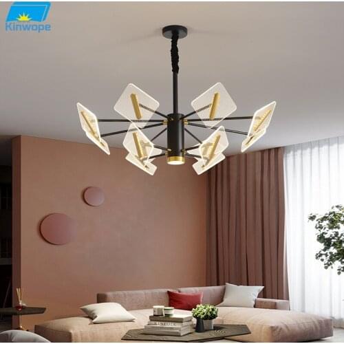 Light luxury Nordic living room chandelier bedroom simple and modern 2021 new main lighting package