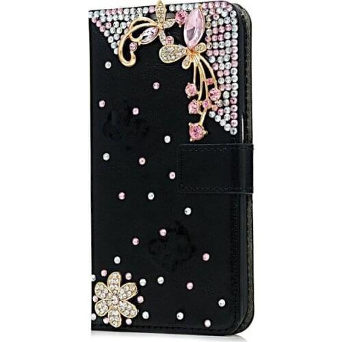 Luxury For Samsung Galaxy S21 Ultra S20Plus Note10plus A71 A51 Case Glitter Bling Diamond Flip Leather Wallet Funda Bag Cover
