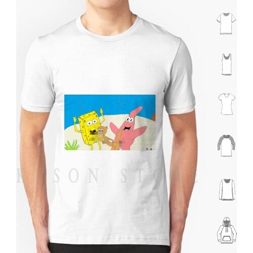 Shlong Bob Gang Bang T Shirt Men Cotton Threesome Gang Bang Orgy Sandy Squirrel Nsfw