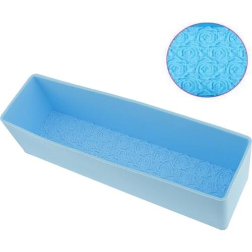 Rose Pattern Toast Silicone Soap Mold Loaf Cake Baking Bread DIY Tool Chocolate Mould New