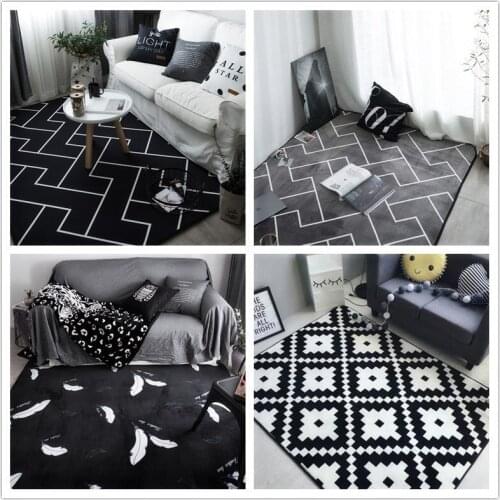 Modern shaggy floor mat nordic style home carpets for living room area rugs child room fluffy carpet kids bedroom play crawl rug