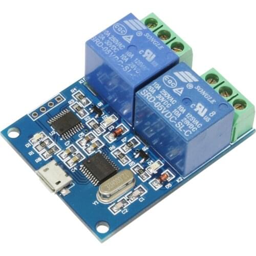 LCUS-2 type 2 CHANNEL USB relay module USB Intelligent Control Switch
