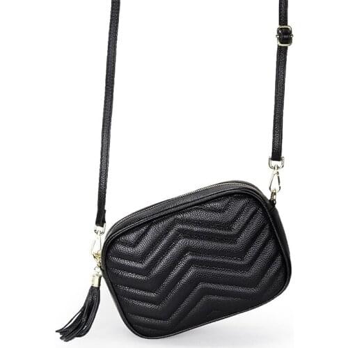 Genuine Leather Women Bags Luxury Fashion Designer Shoulder Bag For Womens High Quality Tassel Female Messenger Handbag