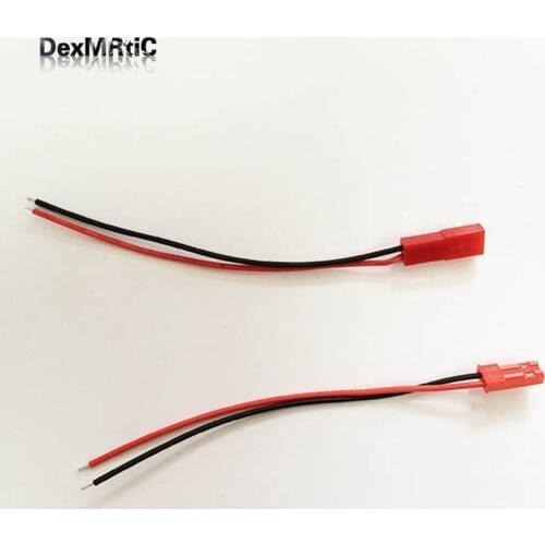 10 pairs JST 10cm Cord Cable Female & Male 20AWG wire LiPo Battery Connector Cable