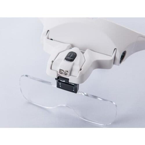 1x,1.5x,2x, 2.5x, 3.5x) LED Light Magnifier Glasses Eyelash Extension Magnifying Glasses Hand 5 Lenses Magnifier Spectacles