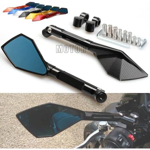 CNC Aluminum Motorcycle Motorbike Rearview Mirrors Rear View Side Universal For Suzuki Honda Kawasaki Yamaha Ducati Aprilia
