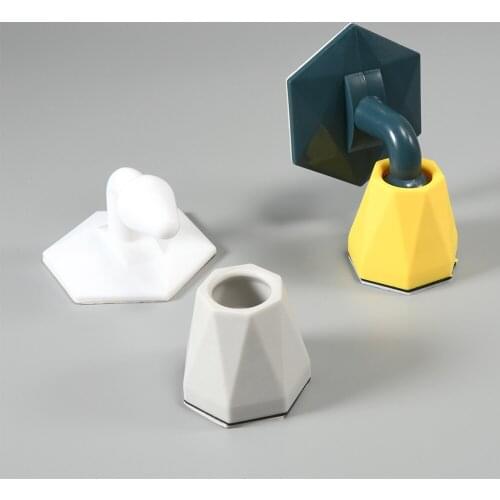 Mute Non-punch Silicone Door Stopper Touch Toilet Wall Absorption Door Plug Anti-bump Door Holder Gear Resistance Door Stopper