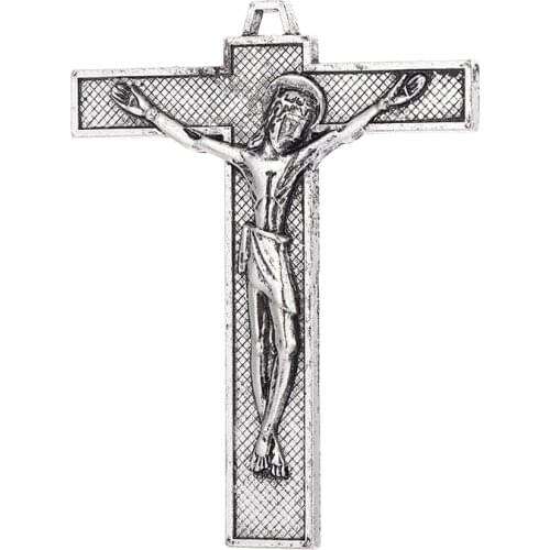 Exorcism Cross Keychain Accessories Zinc Alloy Material Wholesale Pendants For Necklaces Jesus Diy Jewelry Making Charm Craft