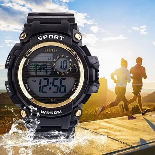 Multi Function Men Sports Watches Luminous 30m Deep Waterproof Sports Watch Fashion Electronic Watch Relogio Feminino Esportivo