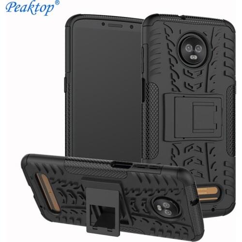 Case For Moto G7 Power Z4 Play G6 Plus 2018 E5 Play Z3 Play Case E4 X4 C Z Force G5 G4 Covers PC TPU 2 In One Hybrid Housing