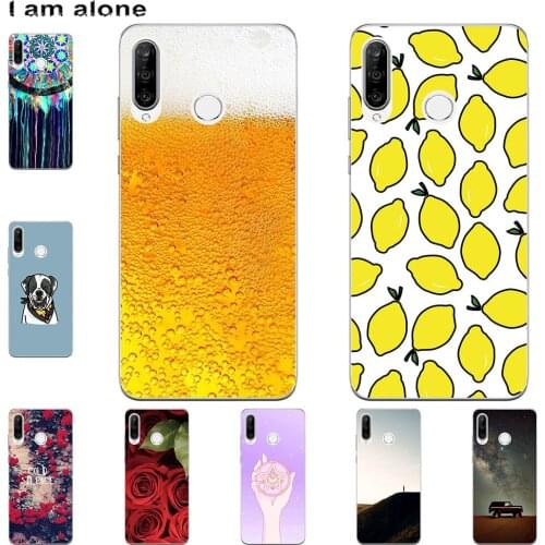 I am alone Phone Case For Huawei P30 P30 Pro P30 Lite 2019 Bags Fashion Color Cute Cartoon Printed Paint Mobile
