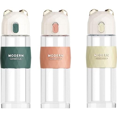 Business Stainless Steel Filter Double Layer Anti-Scald Water Bottle Outdoor Sport Drinking Bottle Car Mounted Tea Water Cup