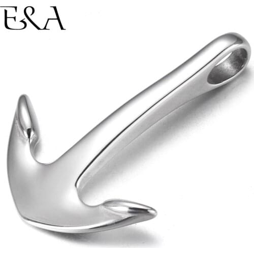 Stainless Steel Curved Anchor Hook Hole 5mm Mirror Polishing for DIY Bracelet Parts Connectors Charms Jewelry Making Accessories