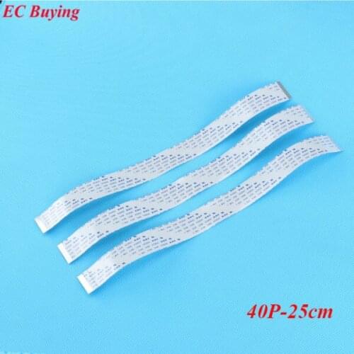 10pcs 250mm Length 40 Pins 0.5mm Pitch FFC FPC Ribbon Flat Cable Forward Direction For TTL