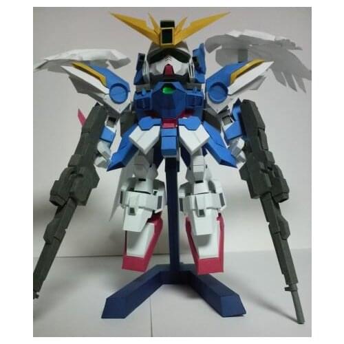 SD Gundam Wing Zero Angel Paper Model