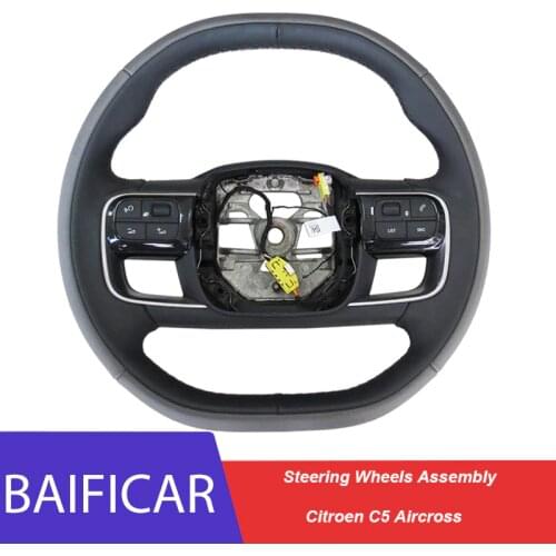 Baificar Brand New Leather Multifunction Steering Wheels With Button Assembly For Citroen C5 Aircross