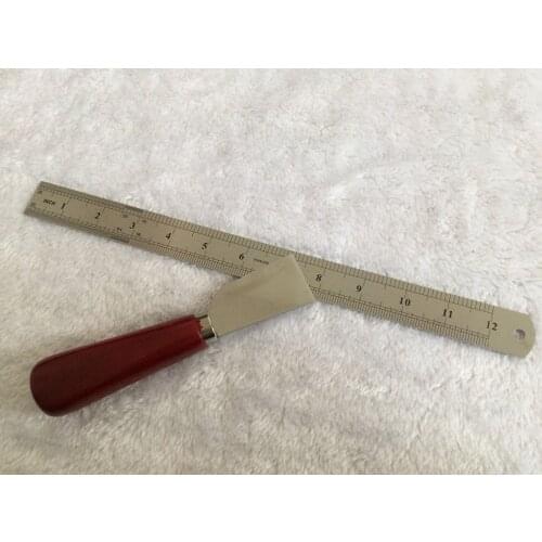 Knife for leather cutting, ruler for leather cutting