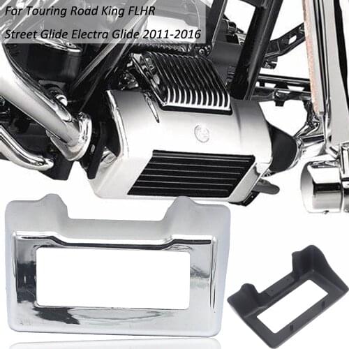 ABS Motorcycle Oil Cooler Cover Frame Fairing Guard For Harley Touring Road King FLHR 2011 2012 2014 2015 2016 11 12 13 14 15 16