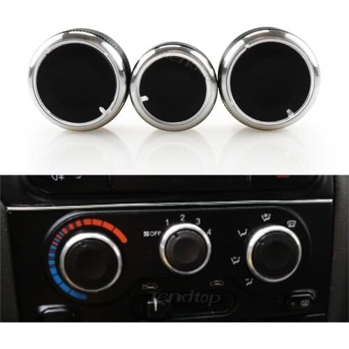3Pcs AC Knobs Air Conditioning Heat Control Switch Car Assessories For Chevrolet Chevy T250 Aveo Aveo5 Lova 250 Daewoo Gentra
