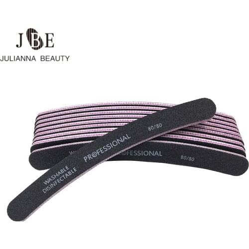 25pcs/set 80/80 Nail Files Chips Nail Art File Nails Polish Tools Nail Accessories Grey Color Sanding File Buffer Block