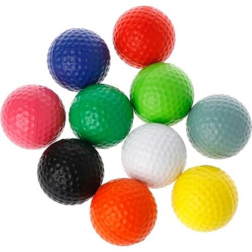 10pcs/lot Professional Practice Golf Balls Course Play Toy Indoor Outdoor Training Golf Accessories Random delivery