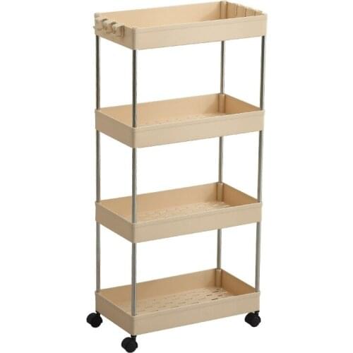 Toilet Gap Storage Rack Kitchen Narrow Cabinet Refrigerator Washing Machine Living Room Floor Storage Shelf Bathroom Organizer