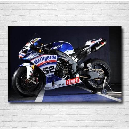 Superbike Yamahas Race Racing rally grand prix motorbike Picture Wall Art Posters Canvas Print Modern Painting for Home Decor