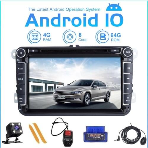 ZLTOOPAI Android 10 For VW/Volkswagen/Golf/Polo/Tiguan/Passat/b7/b6/SEAT/leon/Skoda/Octavia 8 Multimedia Player GPS Navigation
