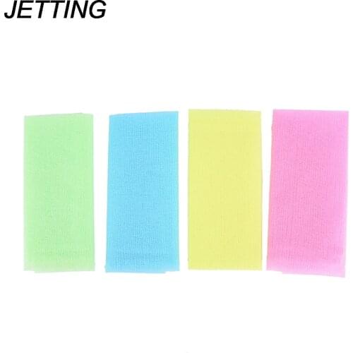 1pcs Nylon Japanese Exfoliating Beauty Skin Bath Shower Wash Cloth Towel Back Scrub Body Cleaning Washing Sponges & Scrubbers