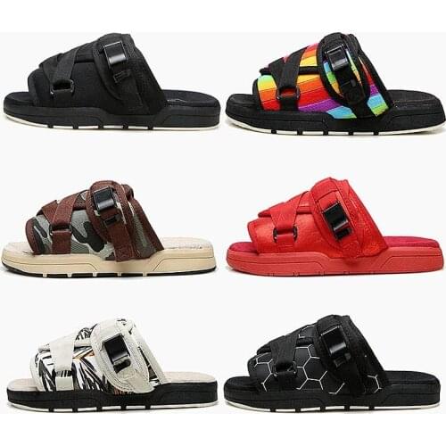 19 colors mens summer shoes plus size 36-45 slippers fashion couple slippers comfortable canvas breathable sandals casual shoes