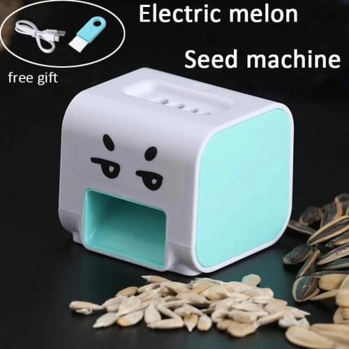 2021Lazy Electric Melon Seed Machine Household Automatic Seedshelling Machine Child Assist Electric Clean Seeds Holiday Gifts