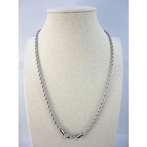 50Pcs Water Wave Stainless Steel Torques Chain 20.47 inch 52Cm Never fade Necklaces For Women Fashion Jewelry RL491