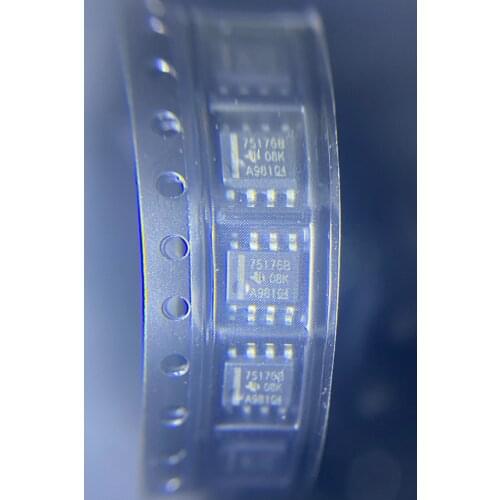50pcs/lot SN75176B 75176 SN7517 75176B SN75176BDR SOP8 100% NEW Original free shipping
