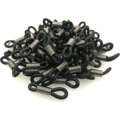 50pcs Glasses Chain Plastic Silicone Connection Glasses Chain Antiskid Rubber Ring Strap Extension Spring Diy Eyeglasses Rope