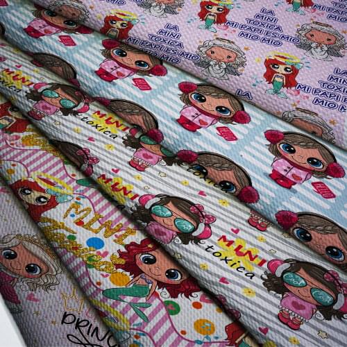 50cm*140cm La Mini Toxica Bullet Cartoon Fabric For Quilting Tissue Kids Home Textile for Fat Quarters Material L11001